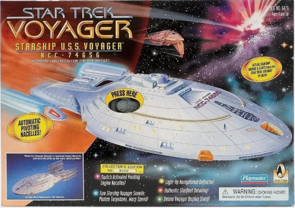 Playmates Star Trek USS Voyager Waterslide Decal Sheet Reproduction NCC-74656 Playmates Star Trek USS Voyager Waterslide Decal Sheet Reproduction NCC-74656