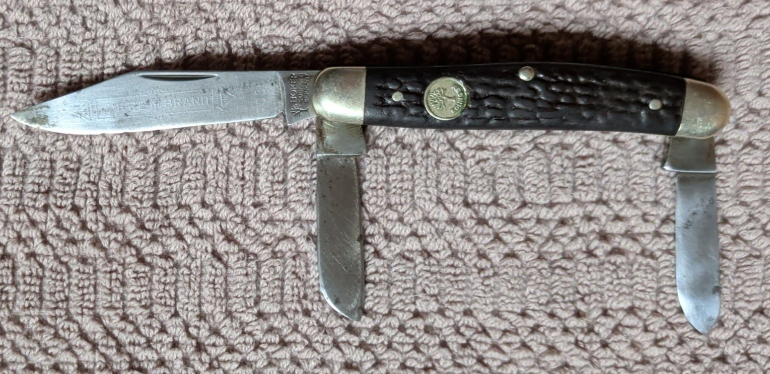 Vintage Boker Solingen Tree Brand 3 Blade Pocket Knife 3-1/4\ Vintage Boker Solingen Tree Brand 3 Blade Pocket Knife 3-1/4\