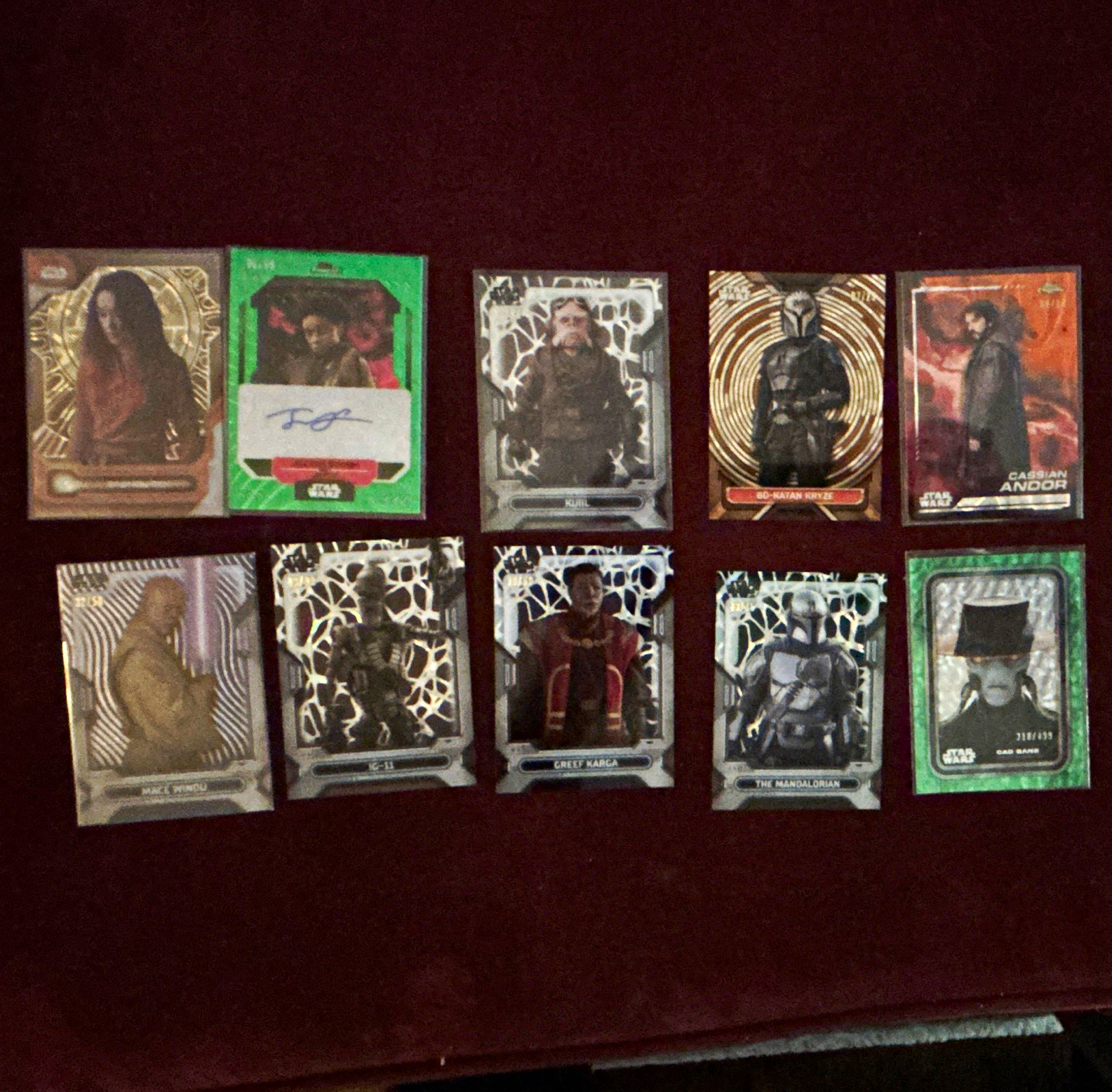 Topps Star Wars Finest Auto Card Lot 10 2023 Serial Numbered Sabine Wren