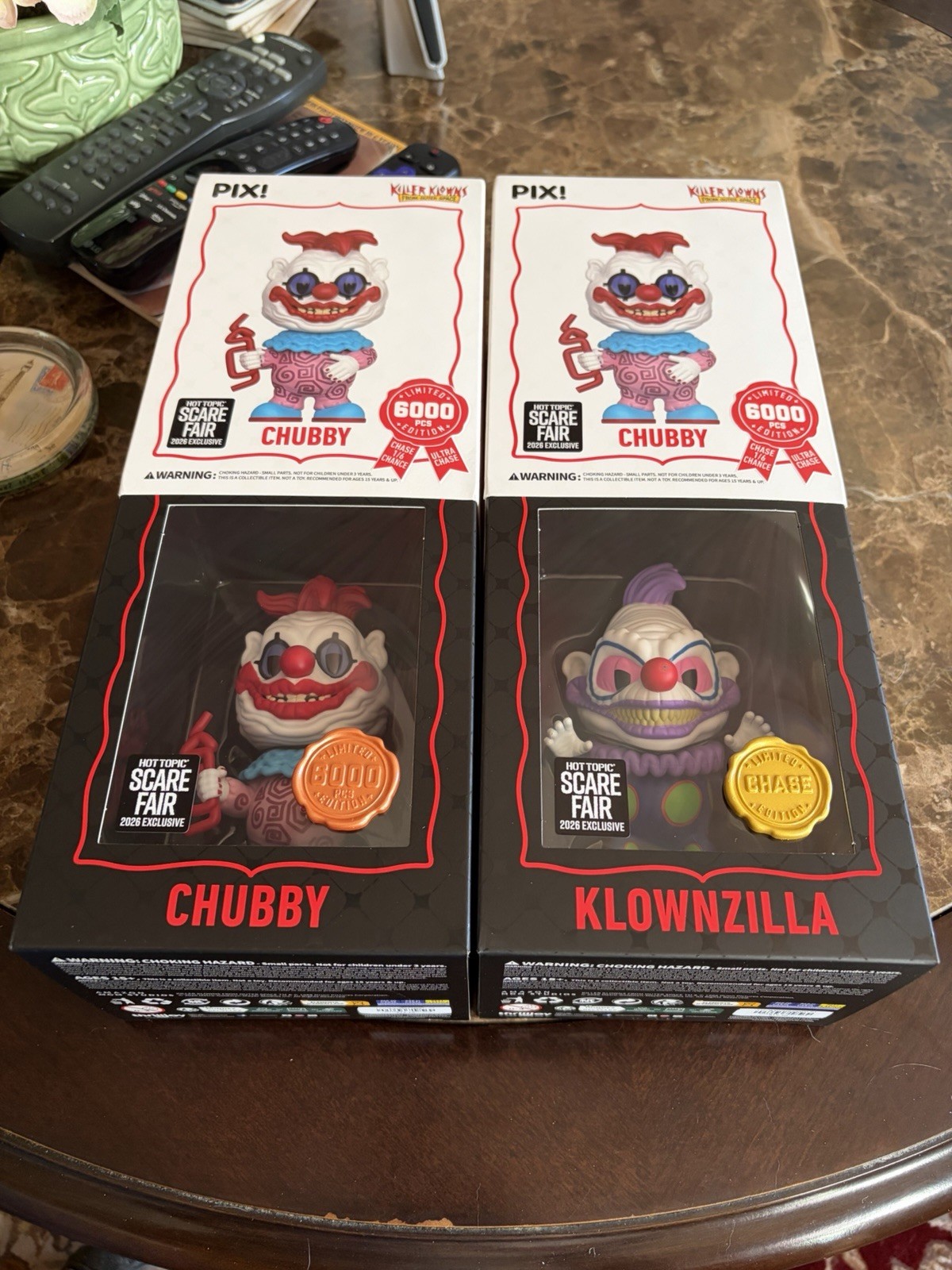 Hot Topic Scare Fair 2026 CHASE Klownzilla/Chubby Hero Exclusive Thrilljoy 🔥 Hot Topic Scare Fair 2026 CHASE Klownzilla/Chubby Hero Exclusive Thrilljoy 🔥