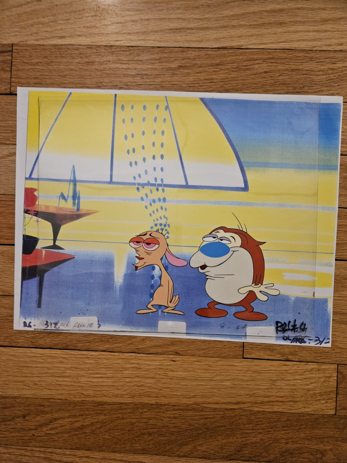 Ren and Stimpy animation cel Ren and Stimpy animation cel