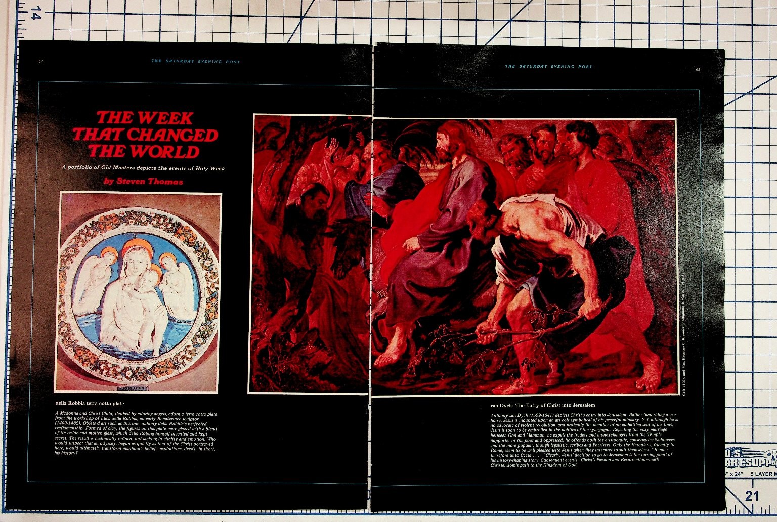 The Saturday Evening Post 1960s Holy Week Art Prints Rubens Van Dyck Della The Saturday Evening Post 1960s Holy Week Art Prints Rubens Van Dyck Della