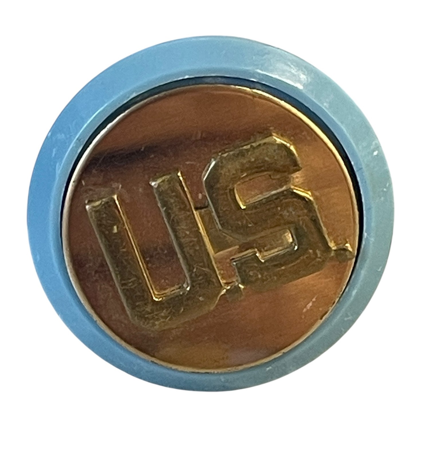 Vintage US Army Uniform Insignia Pinback Light Blue Military Patriotic Emblem Vintage US Army Uniform Insignia Pinback Light Blue Military Patriotic Emblem