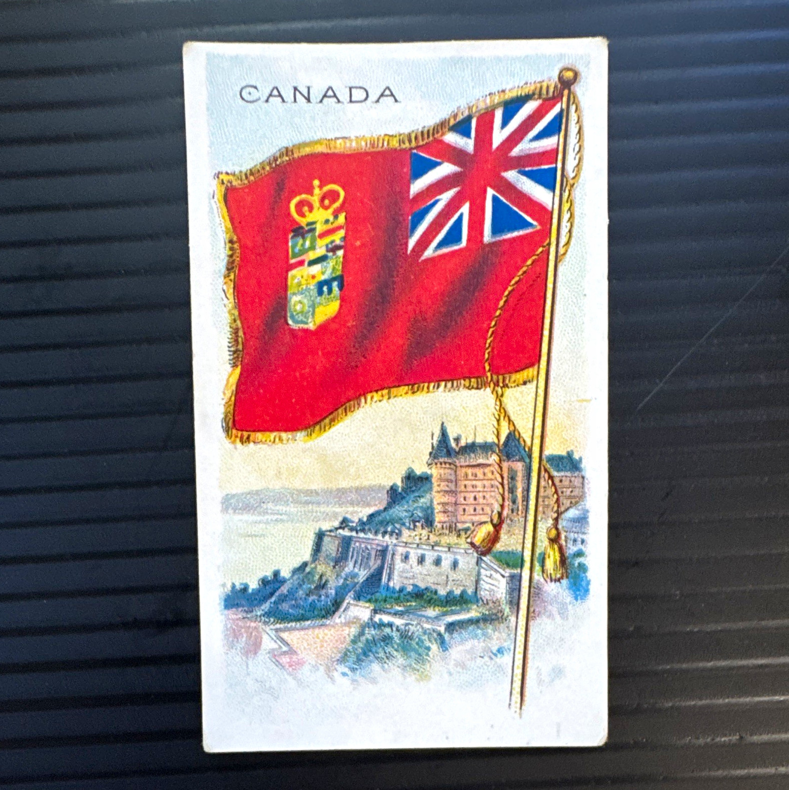 Recruit Little Cigars Tobacco Card Flags of All Nations Series Canada Flag