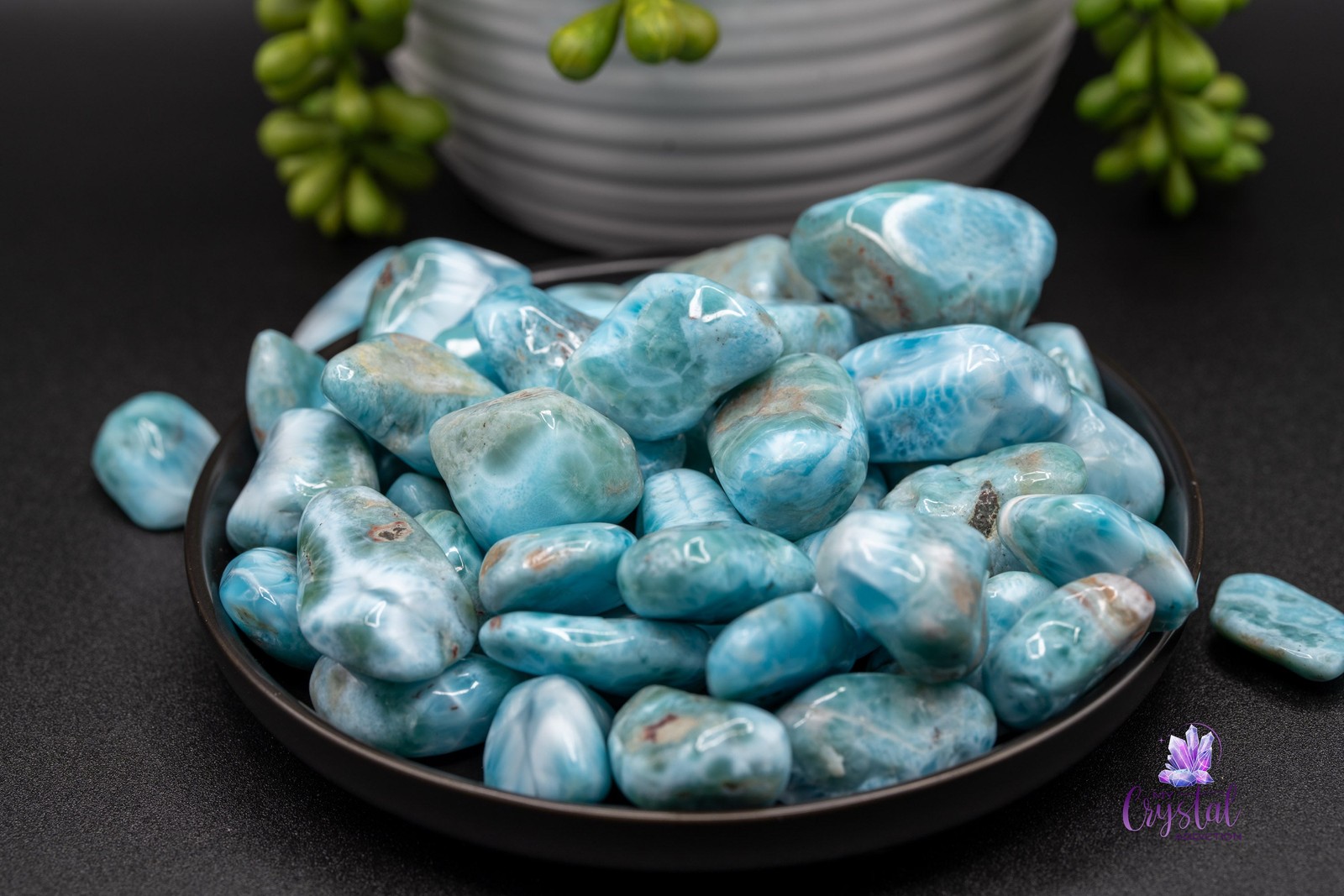 Larimar Tumble - Grade AA Larimar Tumble - Grade AA