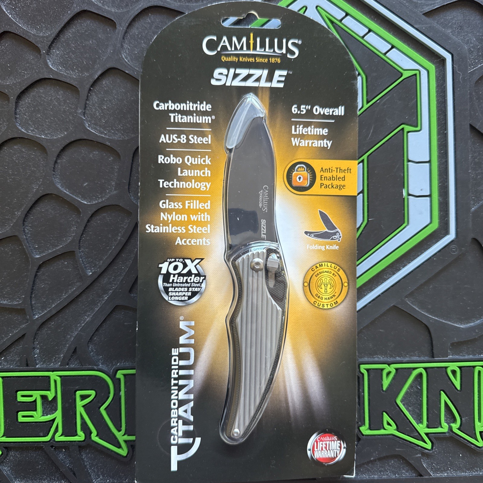 Camillus Sizzle Robo Lock - G&G Hawk Collab Camillus Sizzle Robo Lock - G&G Hawk Collab
