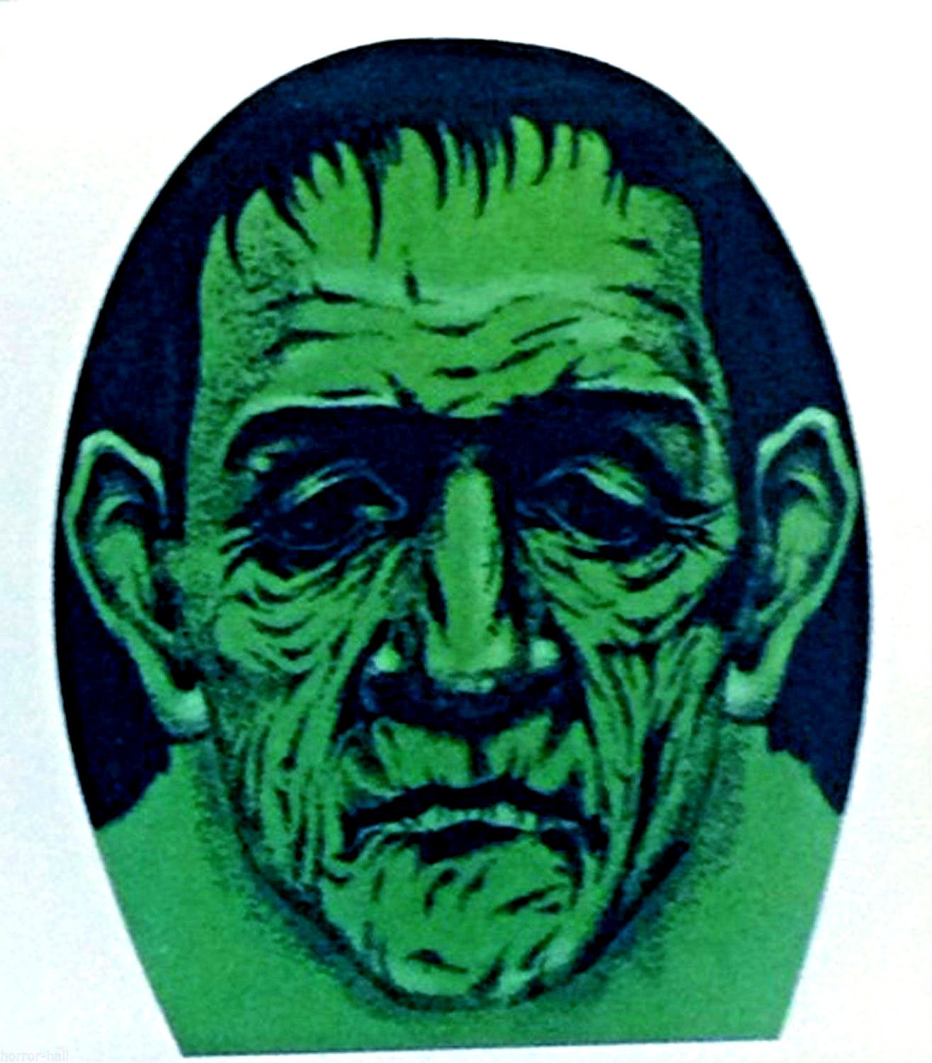ELF LEPRECHAUN MASK Sheer Morph Scary Frankenstein Monster Cosplay Costume-GREEN