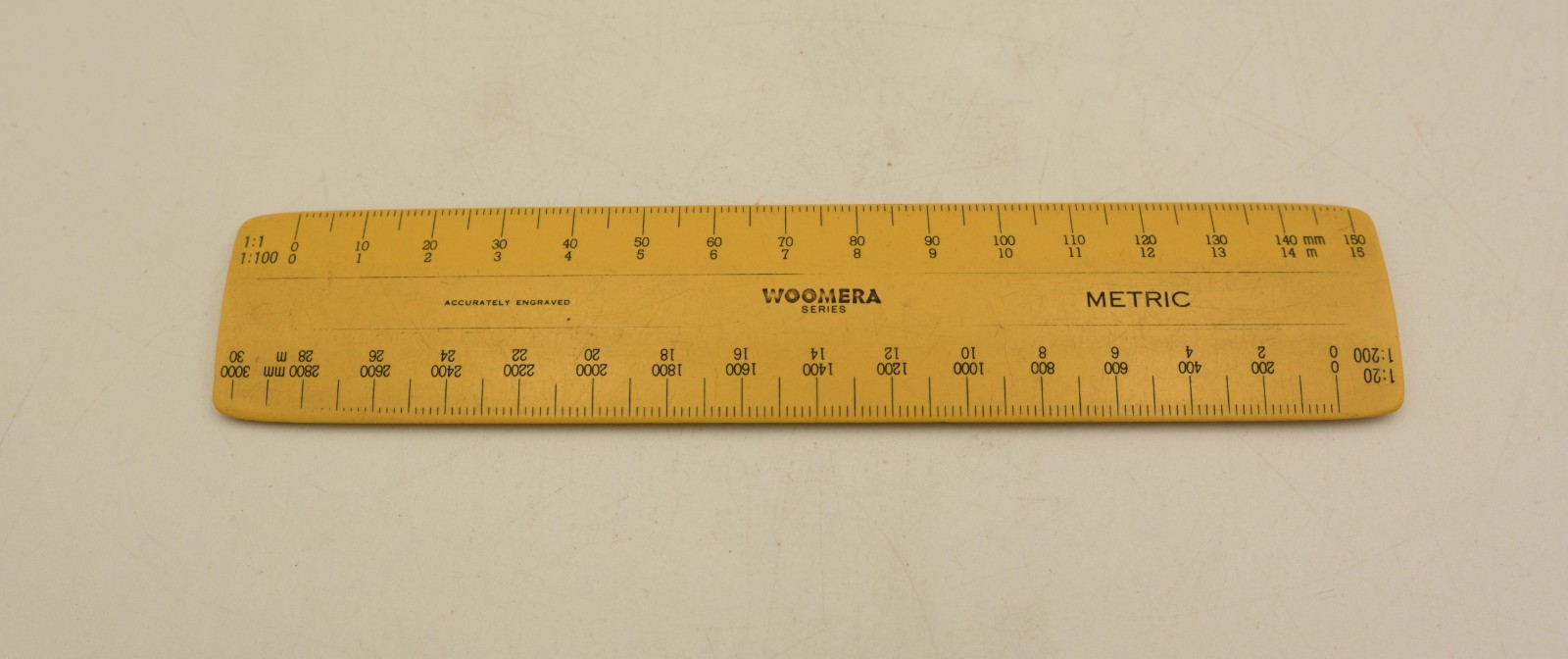 Vintage Woomera Australia Model 9506W Ruler 6 Inch Metric