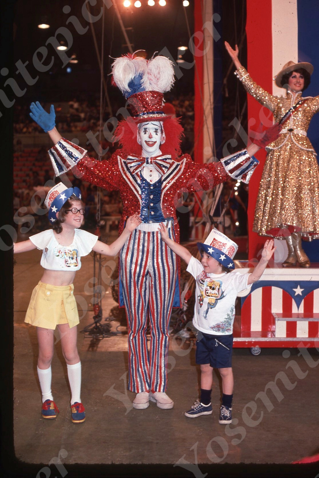 Sl84 Original Slide 1976 Ringling Bros Circus Clown performer 691a Sl84 Original Slide 1976 Ringling Bros Circus Clown performer 691a