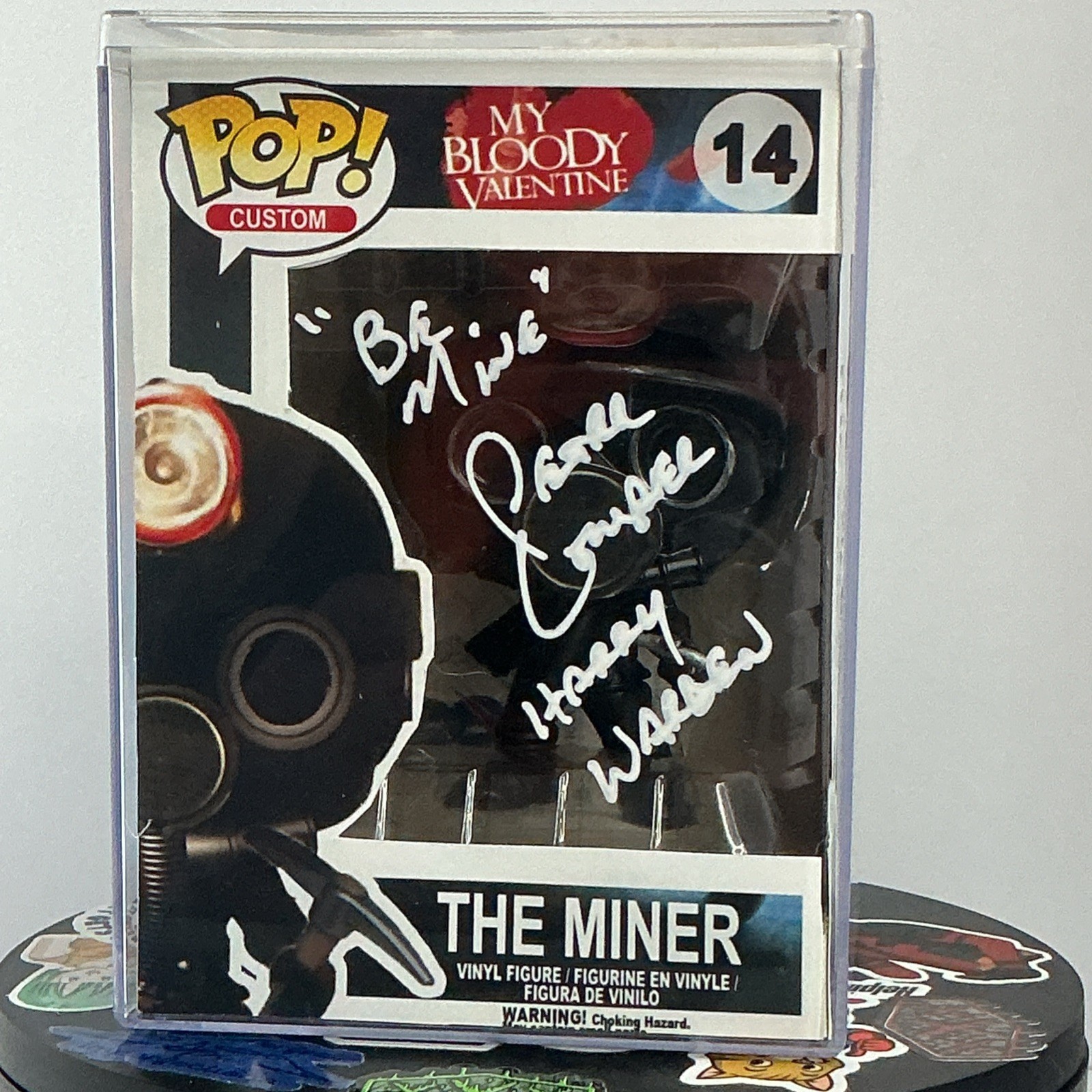 Custom Pop The Miner #14 Peter Cowper Signed Beckett My Bloody Valentine