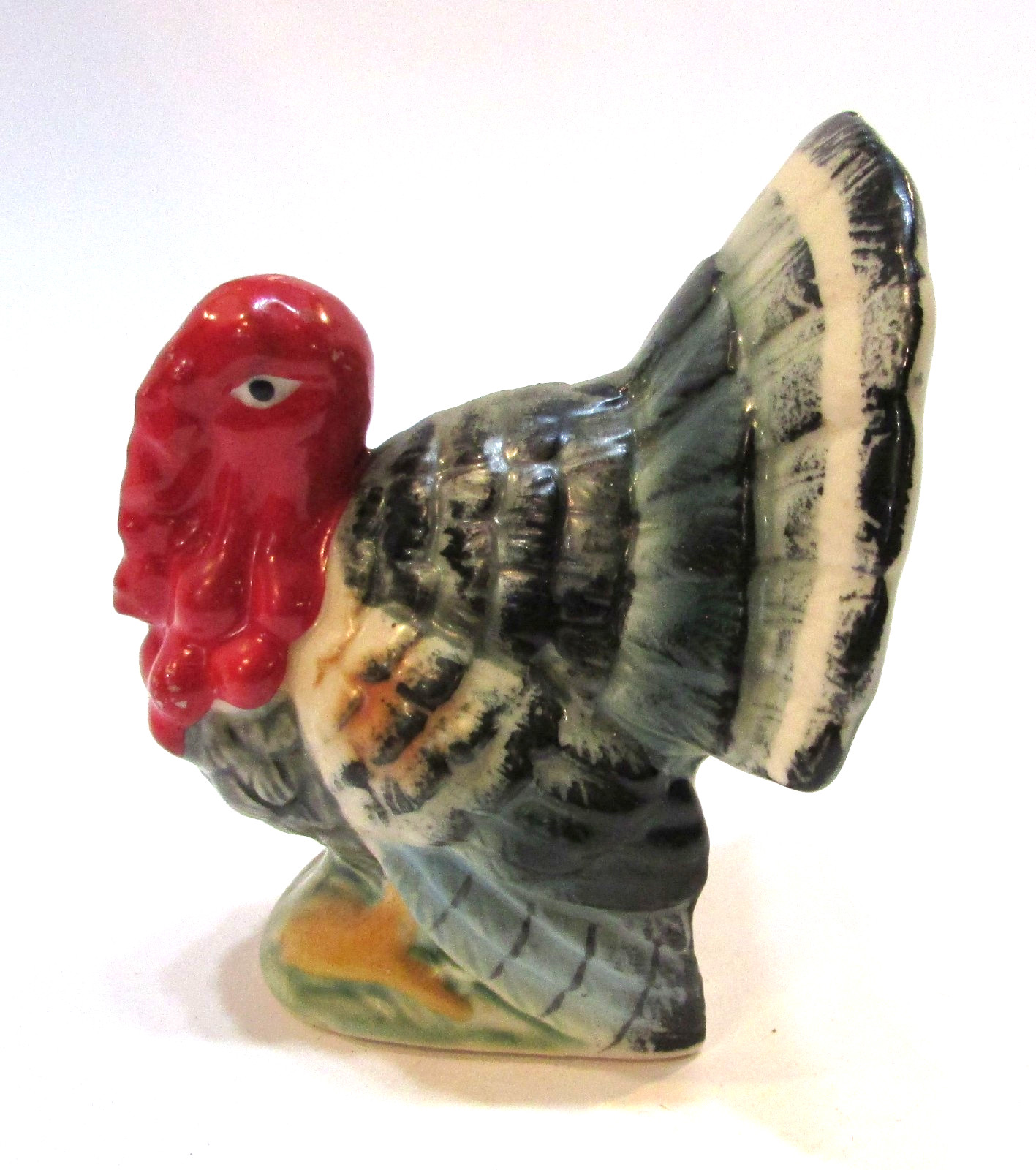 Old 1960\'s Enesco Japan Hand Painted Thanksgiving Turkey Vintage 4.5\