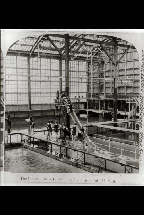 Photo:San Francisco California c1898 Sutro Baths Water Slide Bathing Suits