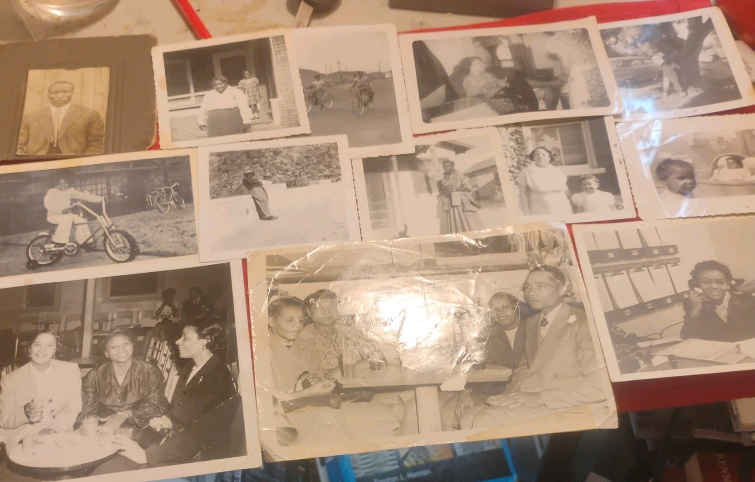 Lot of 13 vintage Black & White Snapshot Photos of African Americans Lot of 13 vintage Black & White Snapshot Photos of African Americans