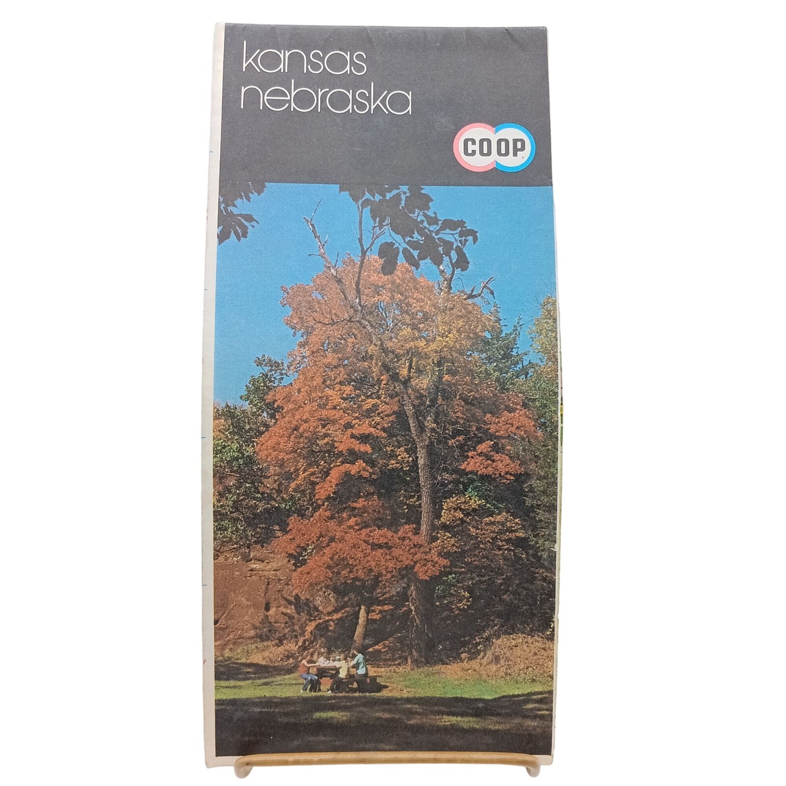 Retro 1975 Kansas Nebraska Road Map CO OP, Oil and Gas Advertising Ephemera Retro 1975 Kansas Nebraska Road Map CO OP, Oil and Gas Advertising Ephemera