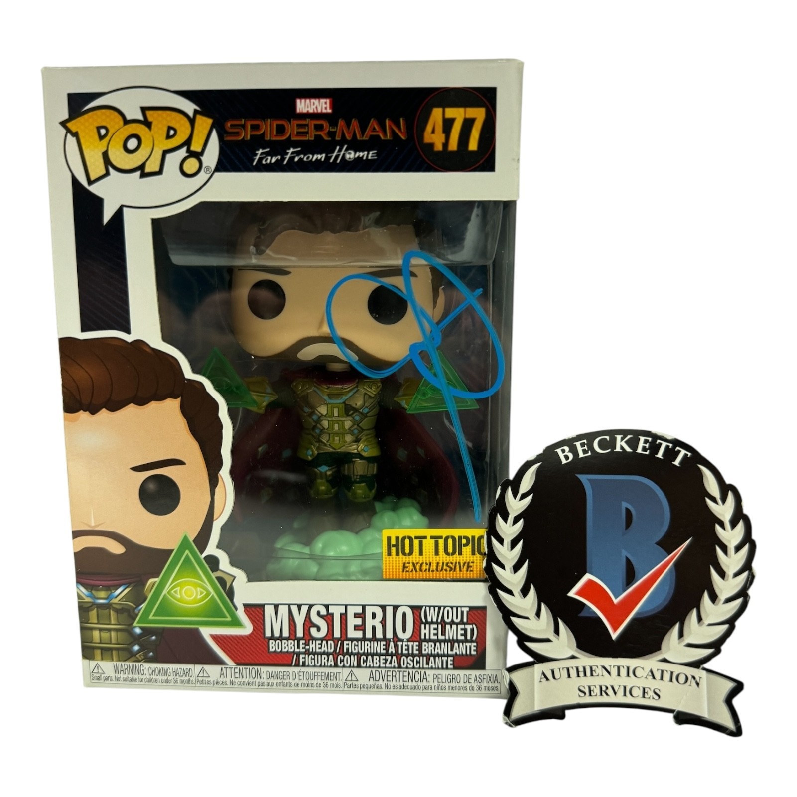 Jake Gyllenhaal Signed Autograph Spider-Man Far From Home Funko Pop 477 Beckett