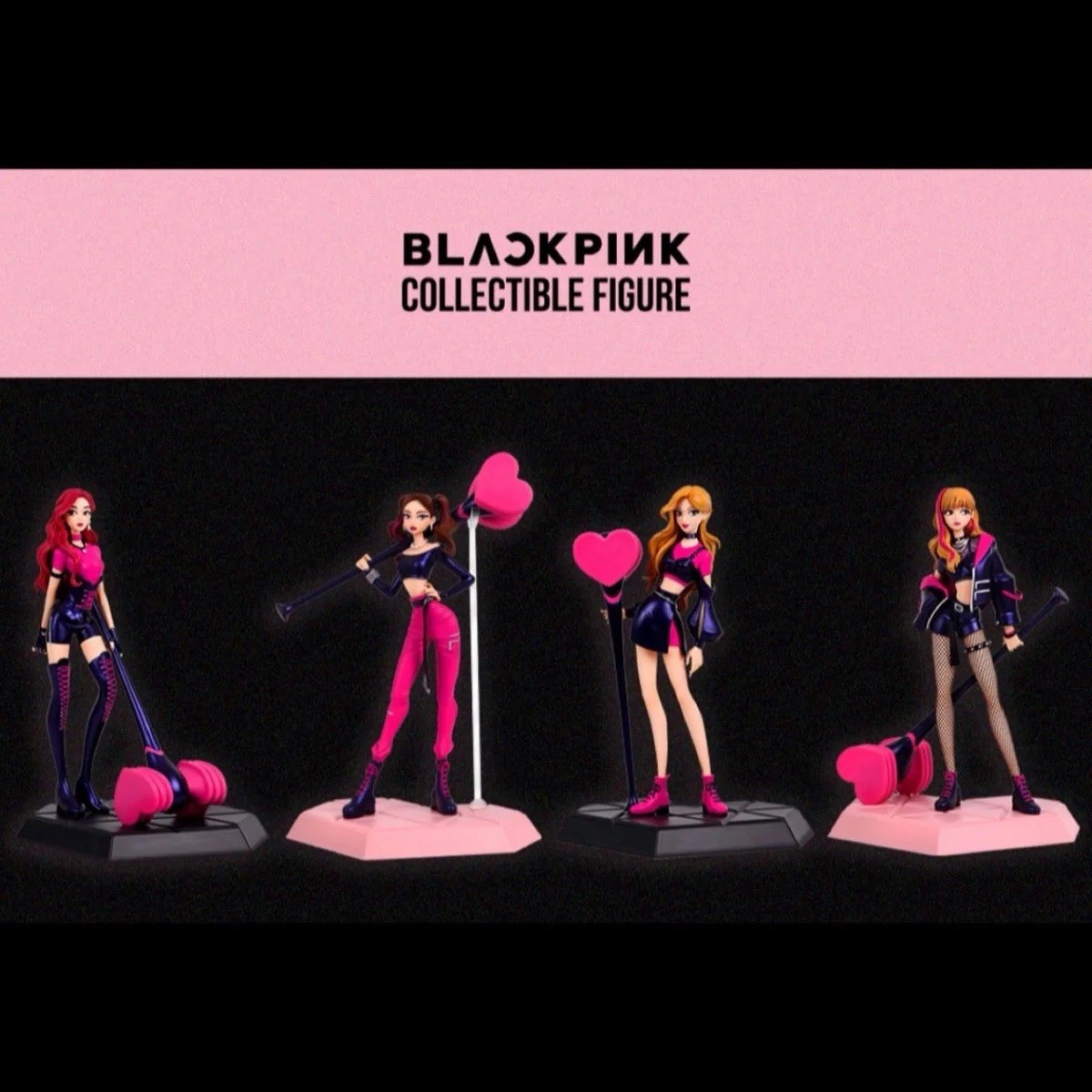 BLACKPINK Collectible Figure Limited Edition (Lisa, Jenny, Rose, Jisoo) Seal Box