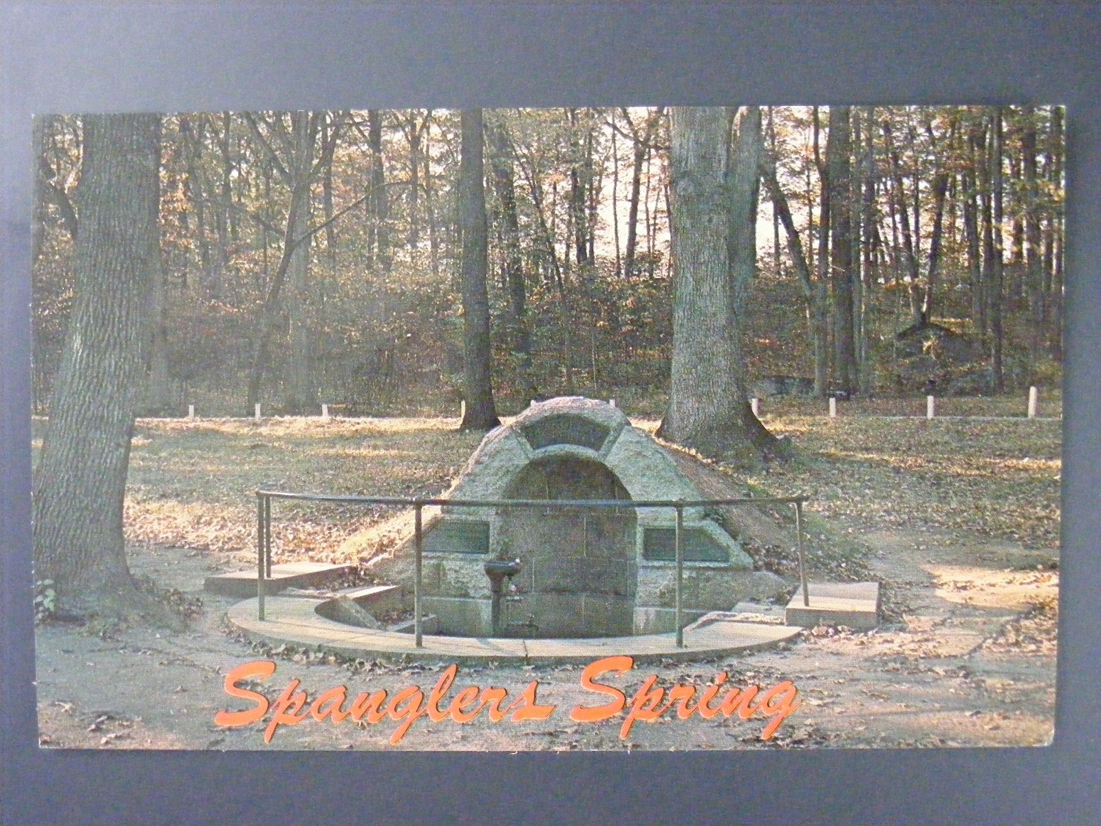 Gettysburg Pennsylvania PA Spanglers Spring Vintage Color Chrome Postcard 1950s