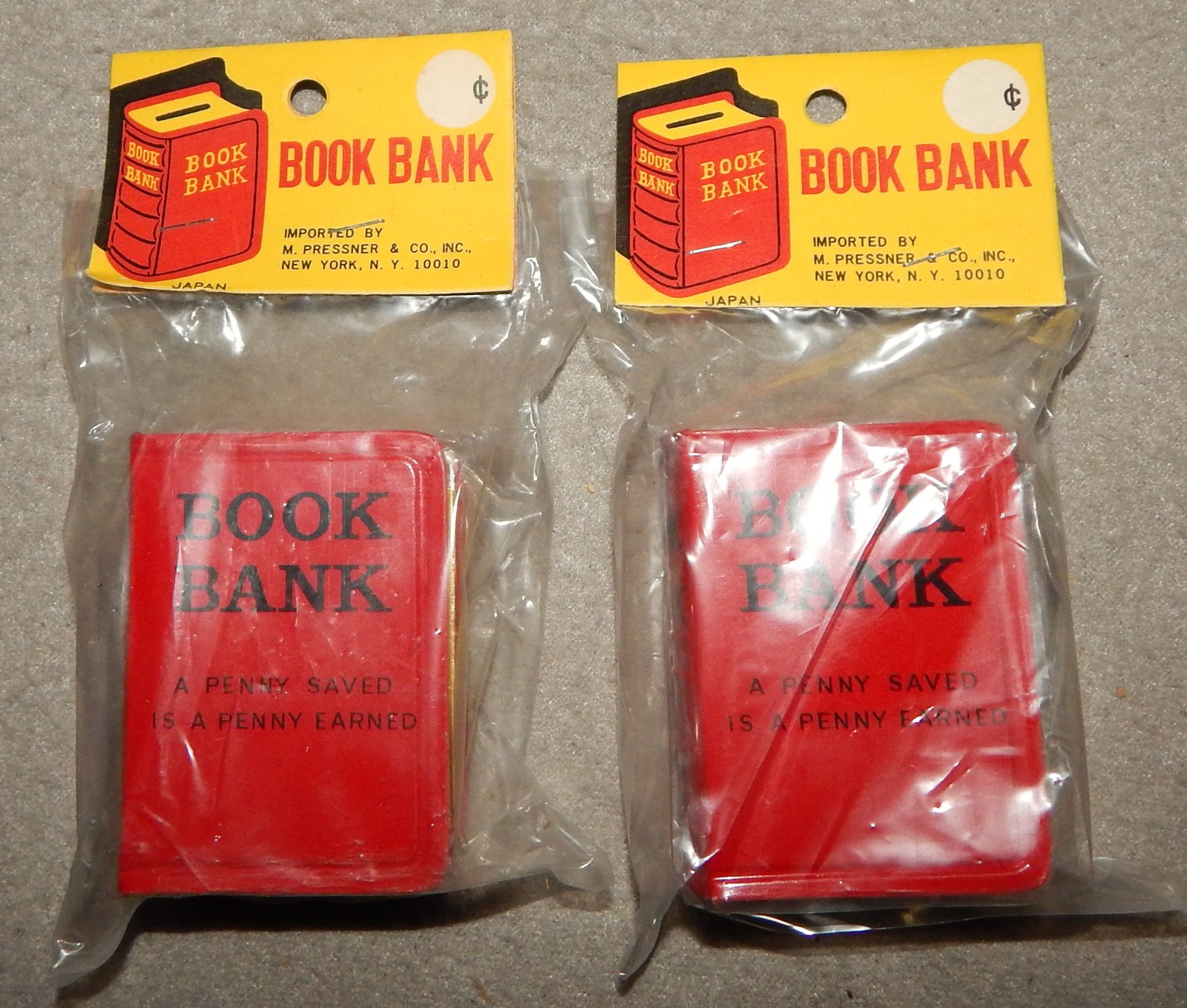 2 Vintage Child\'s Book Bank (2  1/2\
