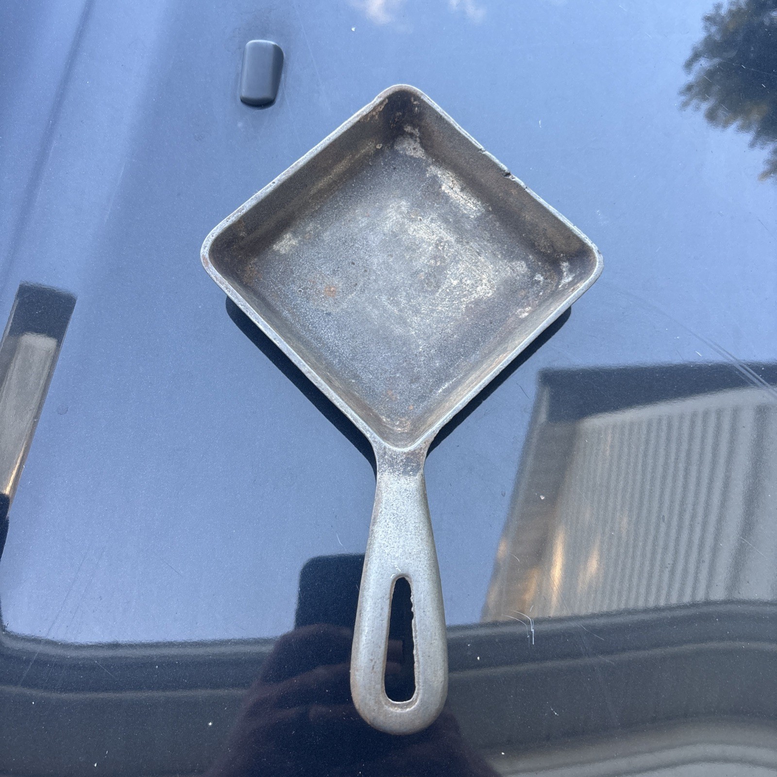 Vintage Cast Iron Square Egg Skillet GRISWOLD #2 Ghost Shadow Mark Vintage Cast Iron Square Egg Skillet GRISWOLD #2 Ghost Shadow Mark