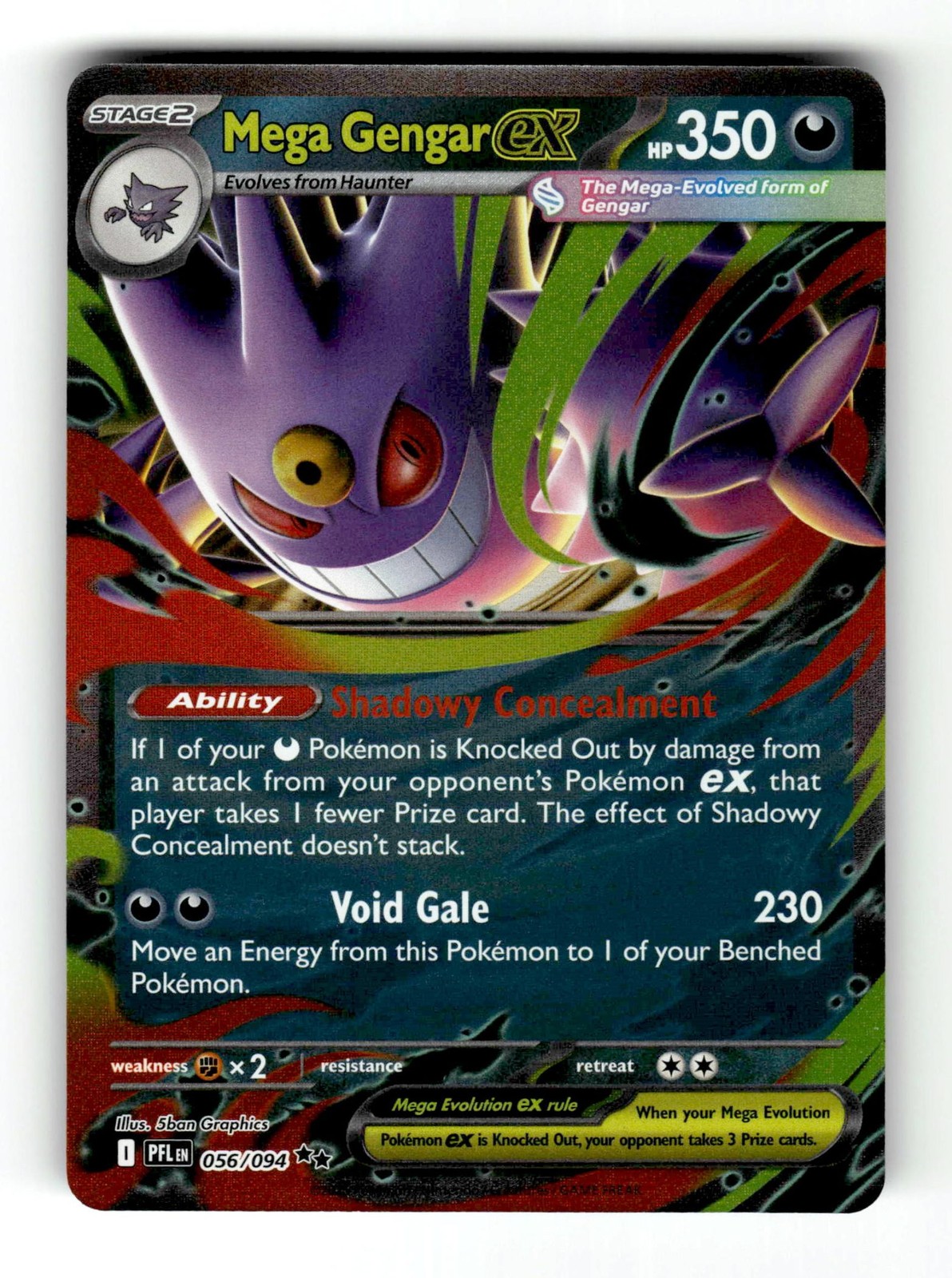 Mega Gengar ex Holofoil NM EN [PFL - 056/094] Pokemon