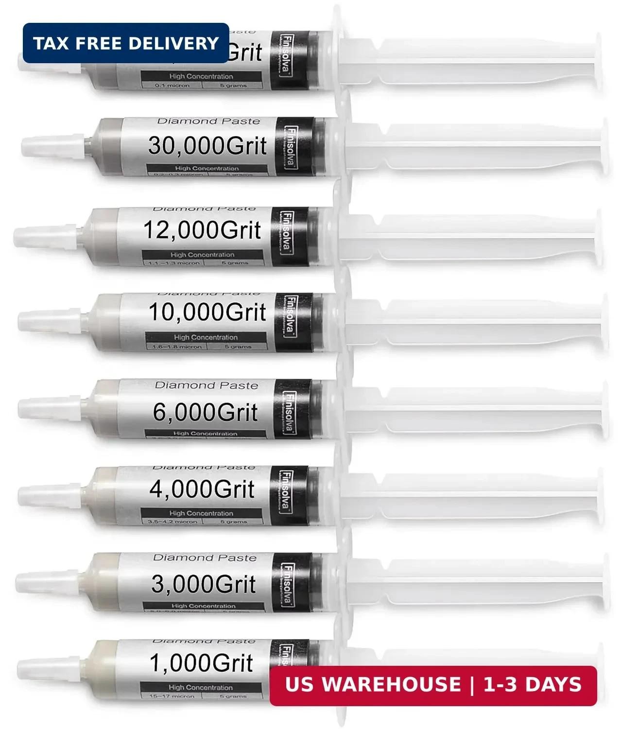 8 Pack Diamond Polishing Compound Genuine 50% Concentration Diamond Paste Kit 80