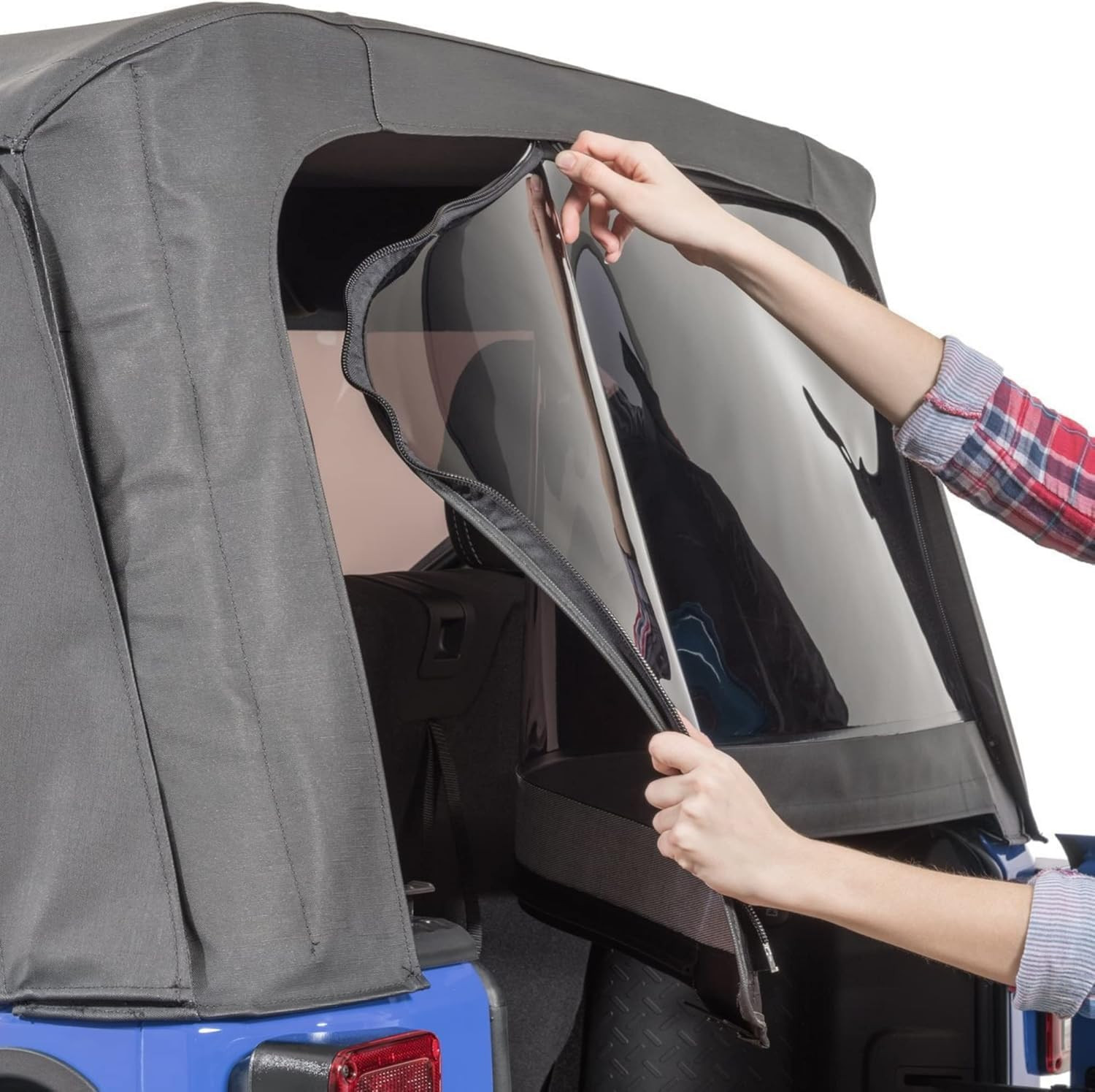 Soft Top Rear Replacement Window - Fits Jeep Wrangler JK 2-Door & 4-Door 2011-20