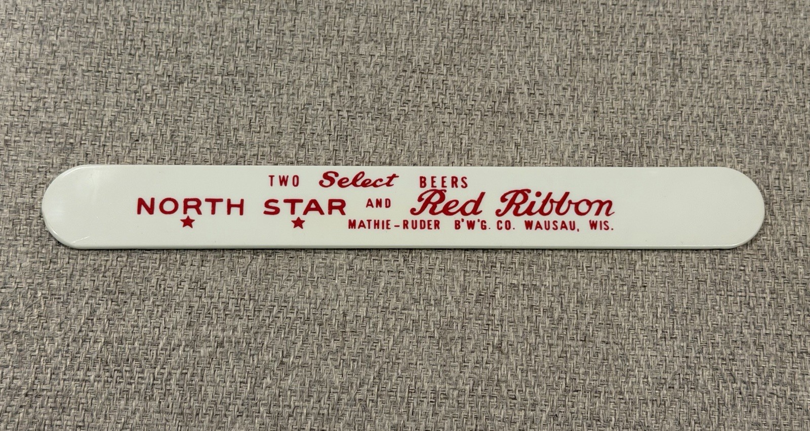 NORTH STAR & RED RIBBON FOAM SCRAPER - MATHIE-RUDER B’W’G Co. WAUSAU WI