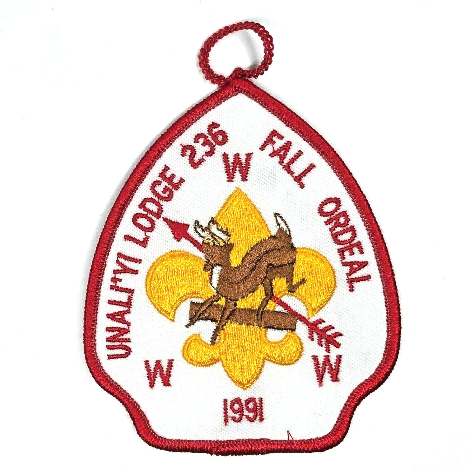 1991 Fall Ordeal Unali\'Yi Lodge 236 Coastal Carolina Council Patch OA SC BSA