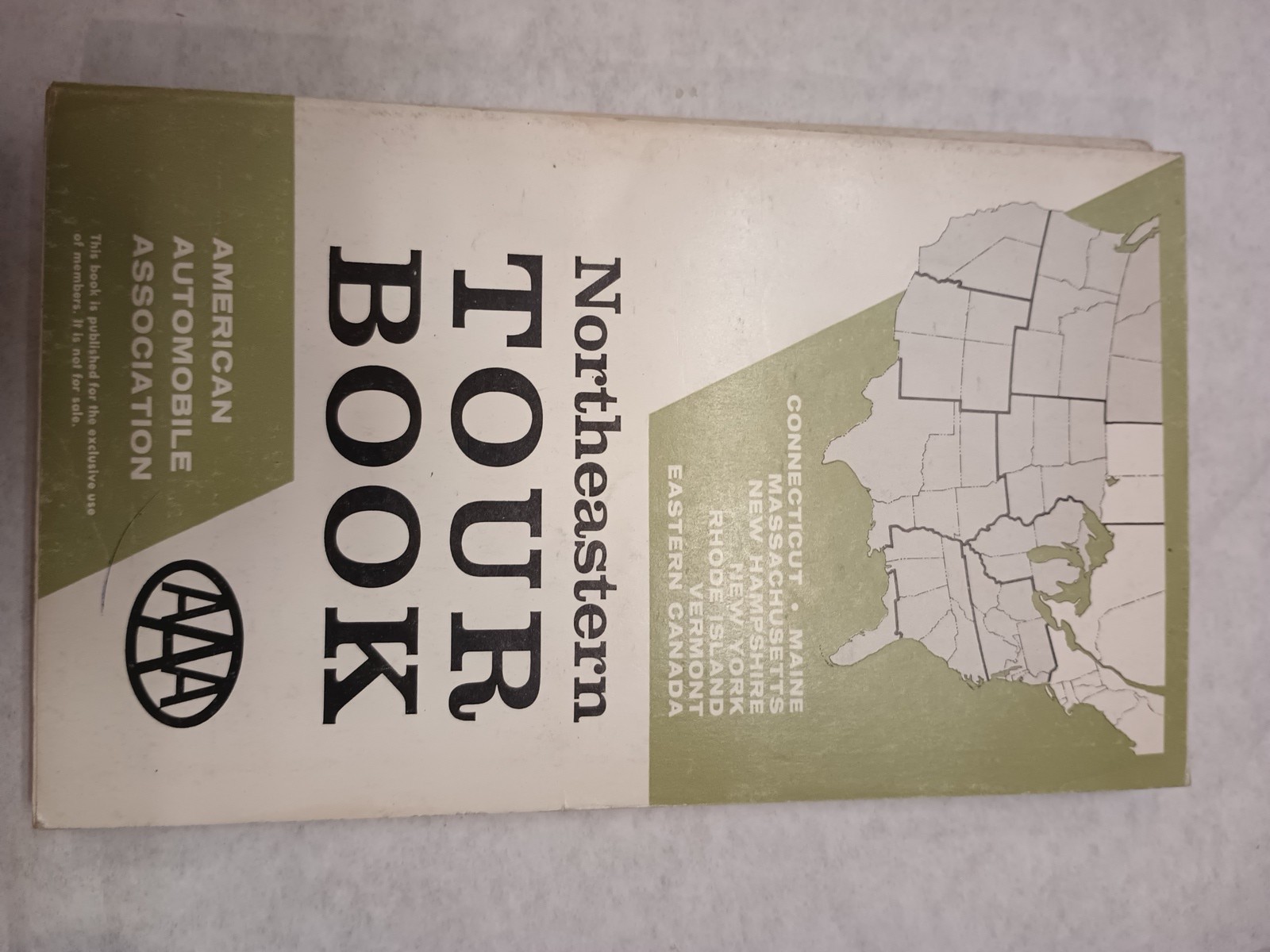 Vintage 1961-62 AAA Tour Book North Eastern Edition