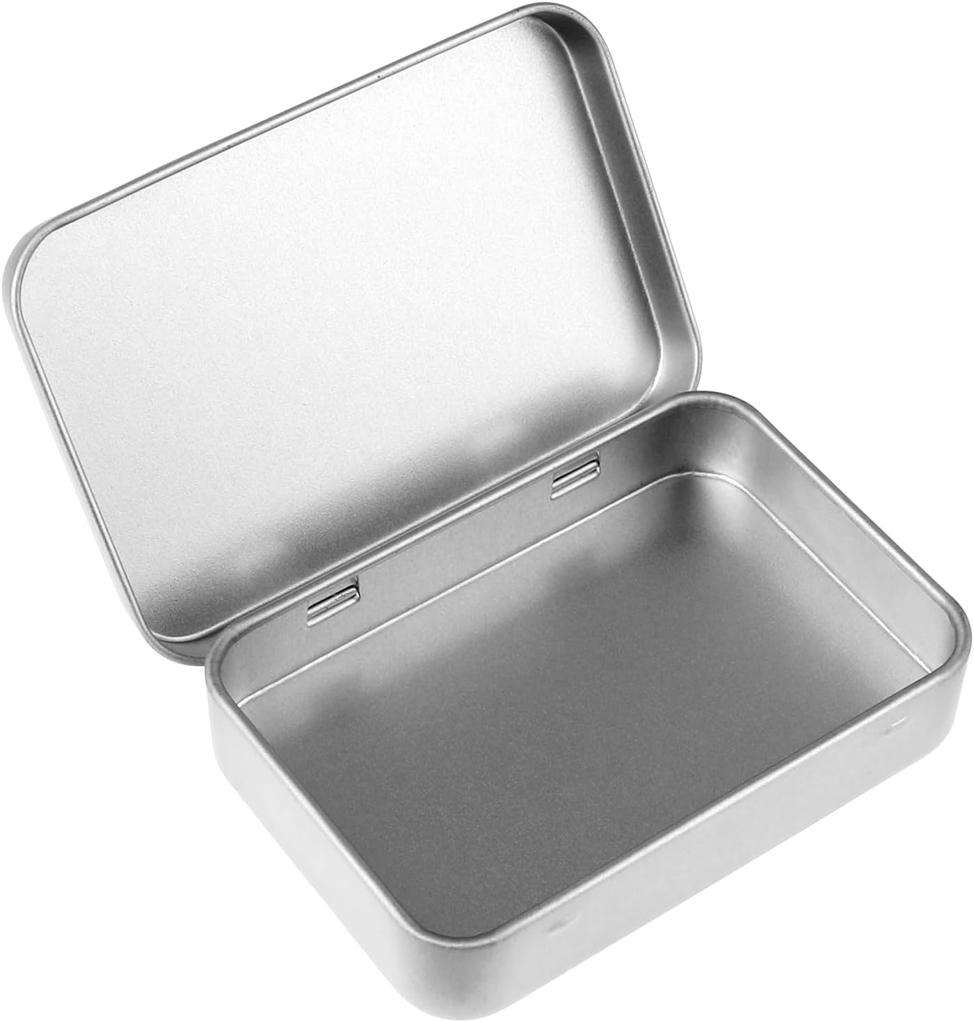 Metal Tins with Lids, Rectangular Small Metal Box with Lid Hinged Tin Box Metal Tins with Lids, Rectangular Small Metal Box with Lid Hinged Tin Box