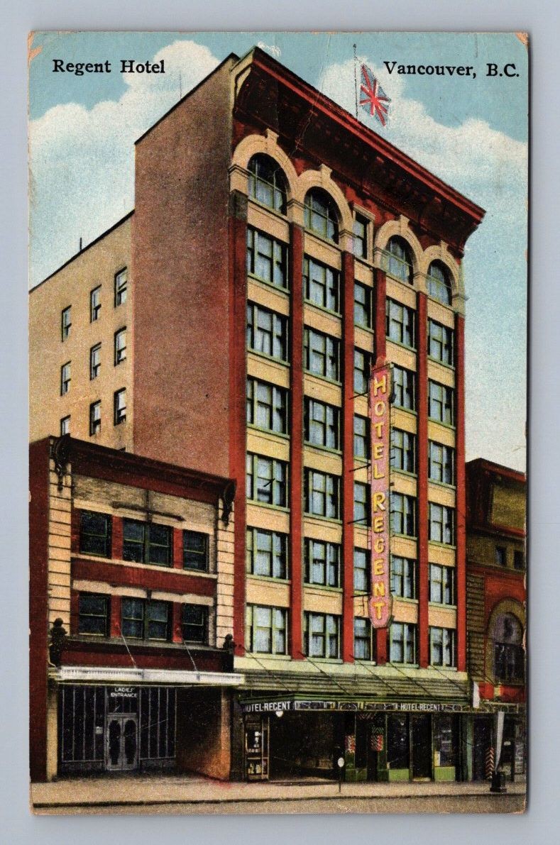 Antique Canada Postcard VANCOUVER Regent Hotel Hastings St 1931 Antique Canada Postcard VANCOUVER Regent Hotel Hastings St 1931