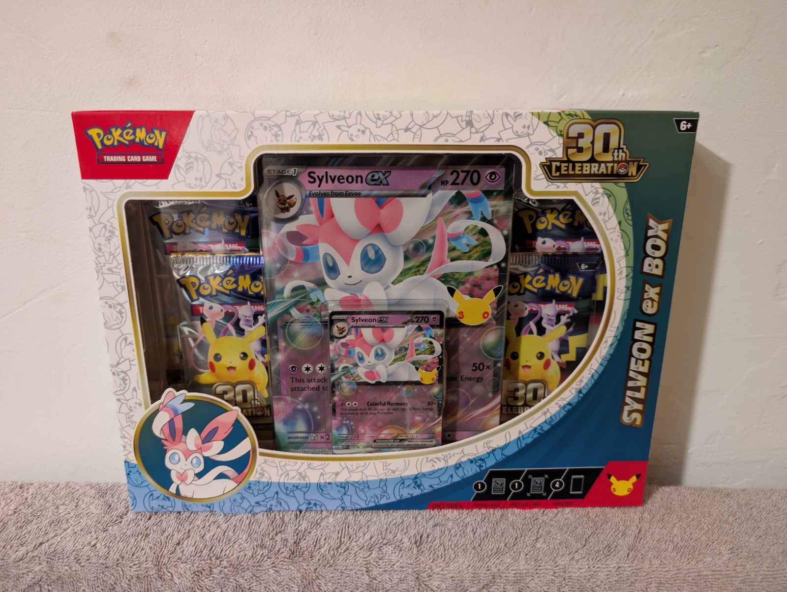 Pokémon TCG 30th Celebration Sylveon EX Box - Factory Sealed Brand New Pokémon TCG 30th Celebration Sylveon EX Box - Factory Sealed Brand New