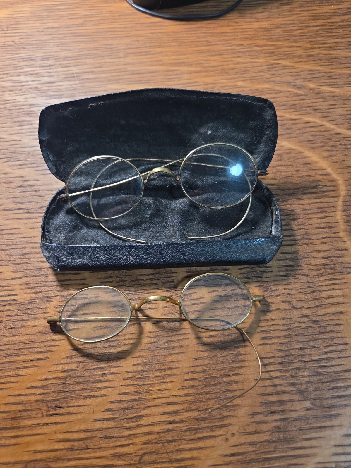 Vintage Gold Filled Oval Glasses With Orig Case And Bonus Glasses. See Details. Vintage Gold Filled Oval Glasses With Orig Case And Bonus Glasses. See Details.