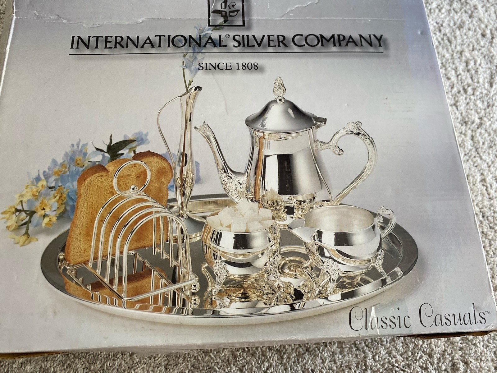 International Silver Company Silver Plated Bed and Breakfast Set International Silver Company Silver Plated Bed and Breakfast Set
