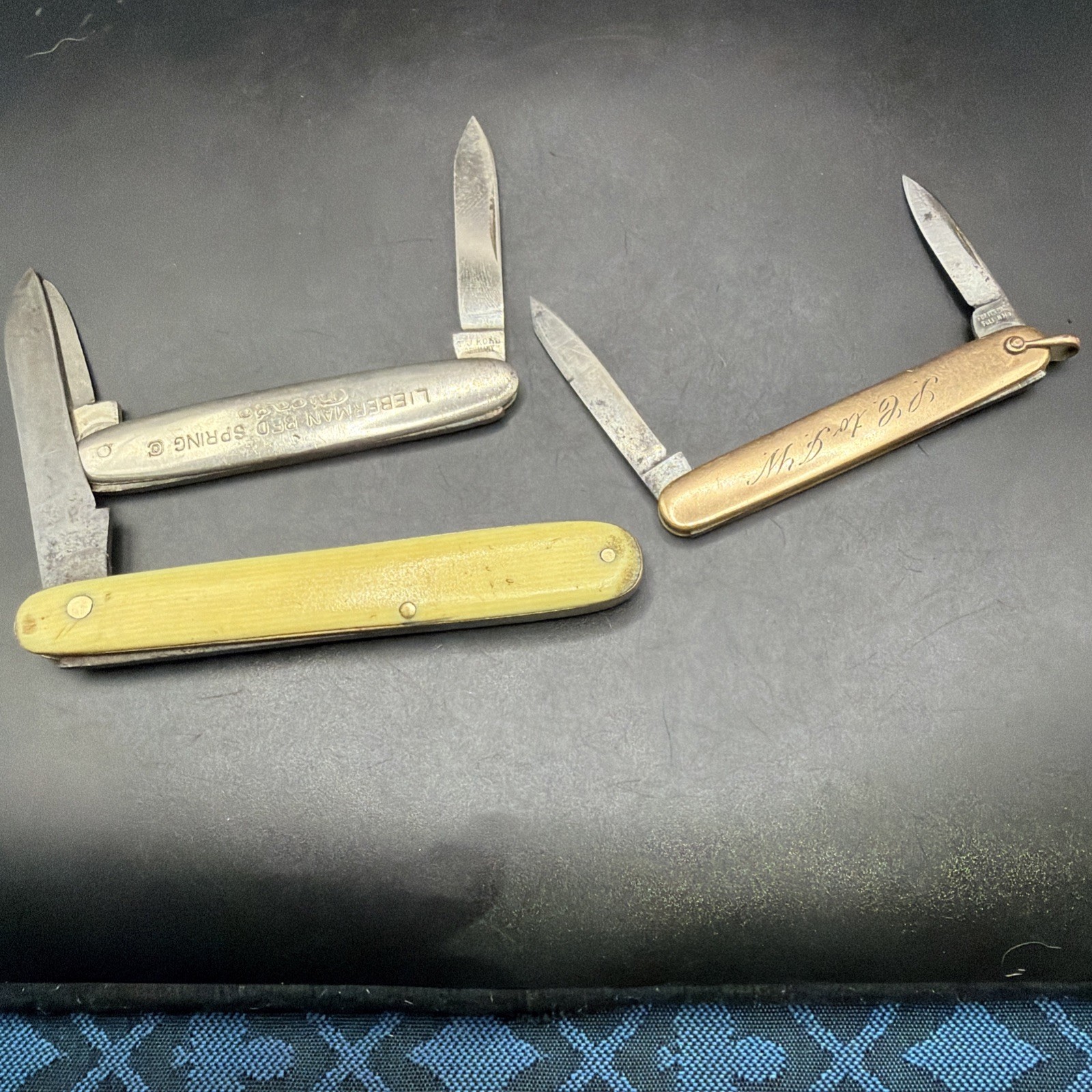 Vtg Klaas PJ Kohl Foster Bros US Solingen Advertising Presentation Knife 3 Lot