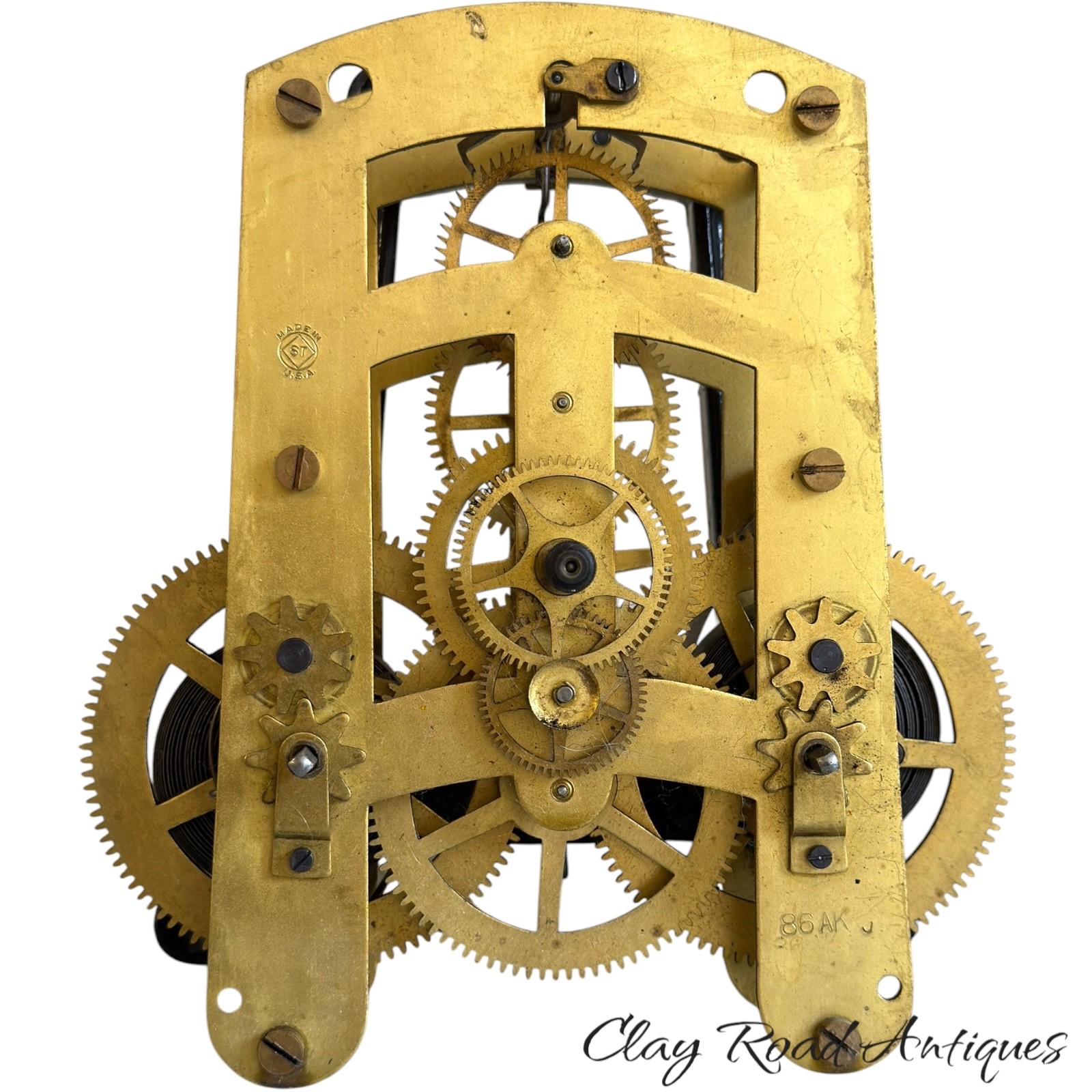 Antique Seth Thomas 86AK 30 Day Clock Movement Double Spring Parts Repair Antique Seth Thomas 86AK 30 Day Clock Movement Double Spring Parts Repair