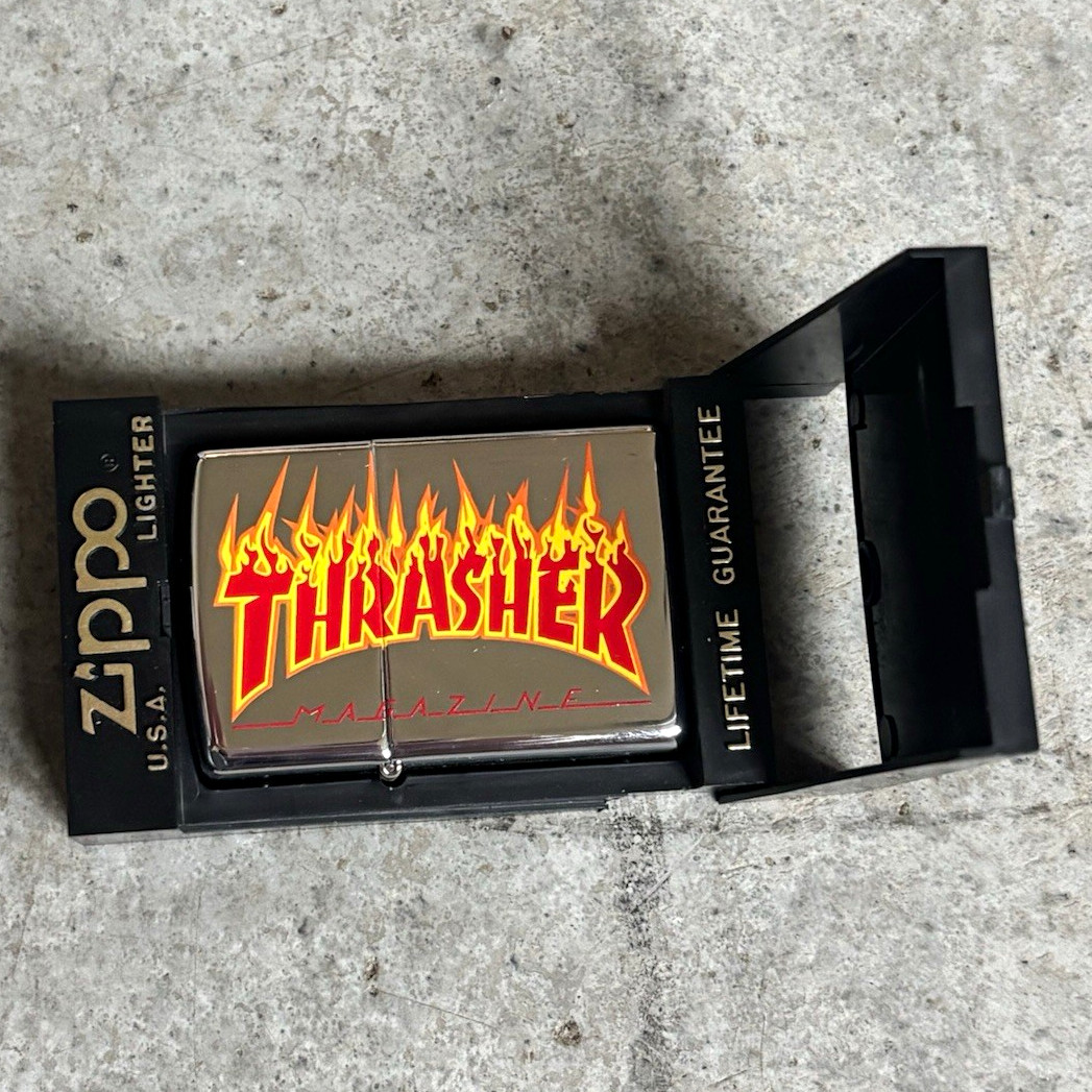 FLAMERITE Zippo Thrasher Magazine Flame LOGO BRAND NEW OXOP RARE UNRELEASED FLAMERITE Zippo Thrasher Magazine Flame LOGO BRAND NEW OXOP RARE UNRELEASED