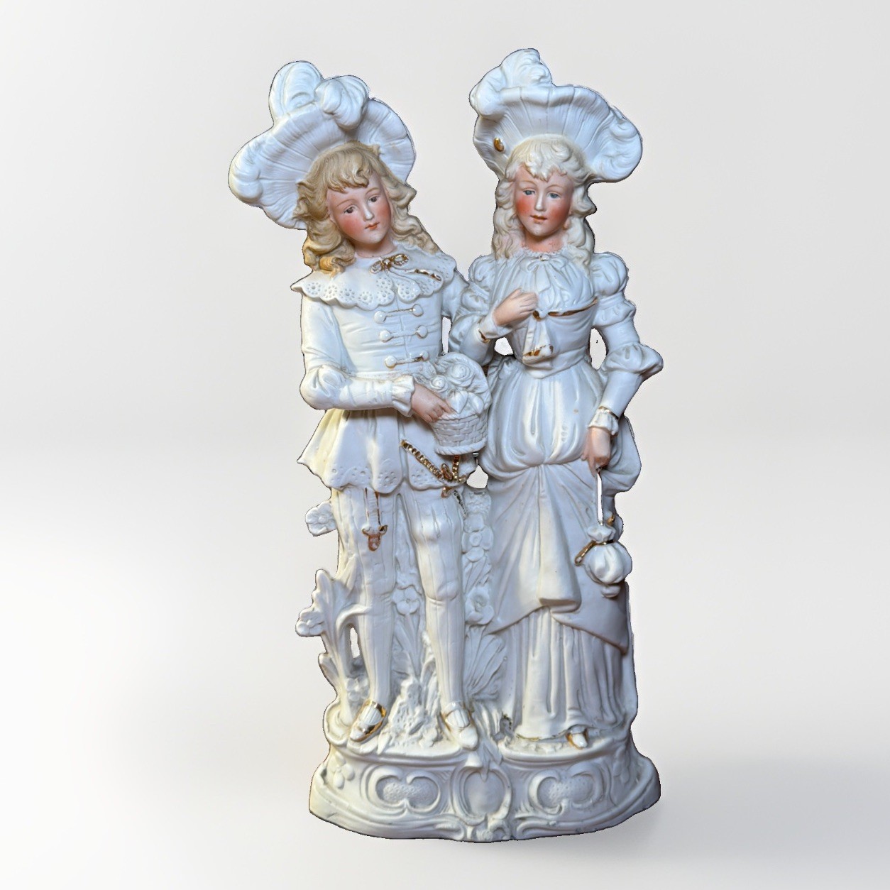Antique German Carl Schneider Bisque Porcelain Courting Couple Figurine 9226