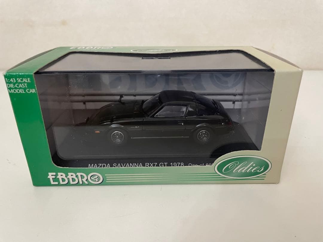 Ebbro Mazda Savanna RX7 GT Green 1/43 Mini Car Used [Age 13+]