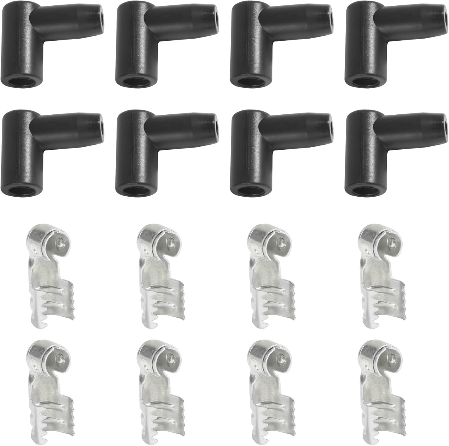 8 Pack Spark Plug Boot,Car Accessories Spark Plug Wire Kit,Spark Plug Wire Ends