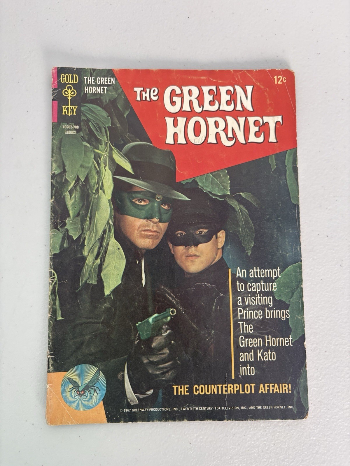 1967 Vintage The Green Hornet Kato No 3 Gold Key Comics Comic Book Magazine