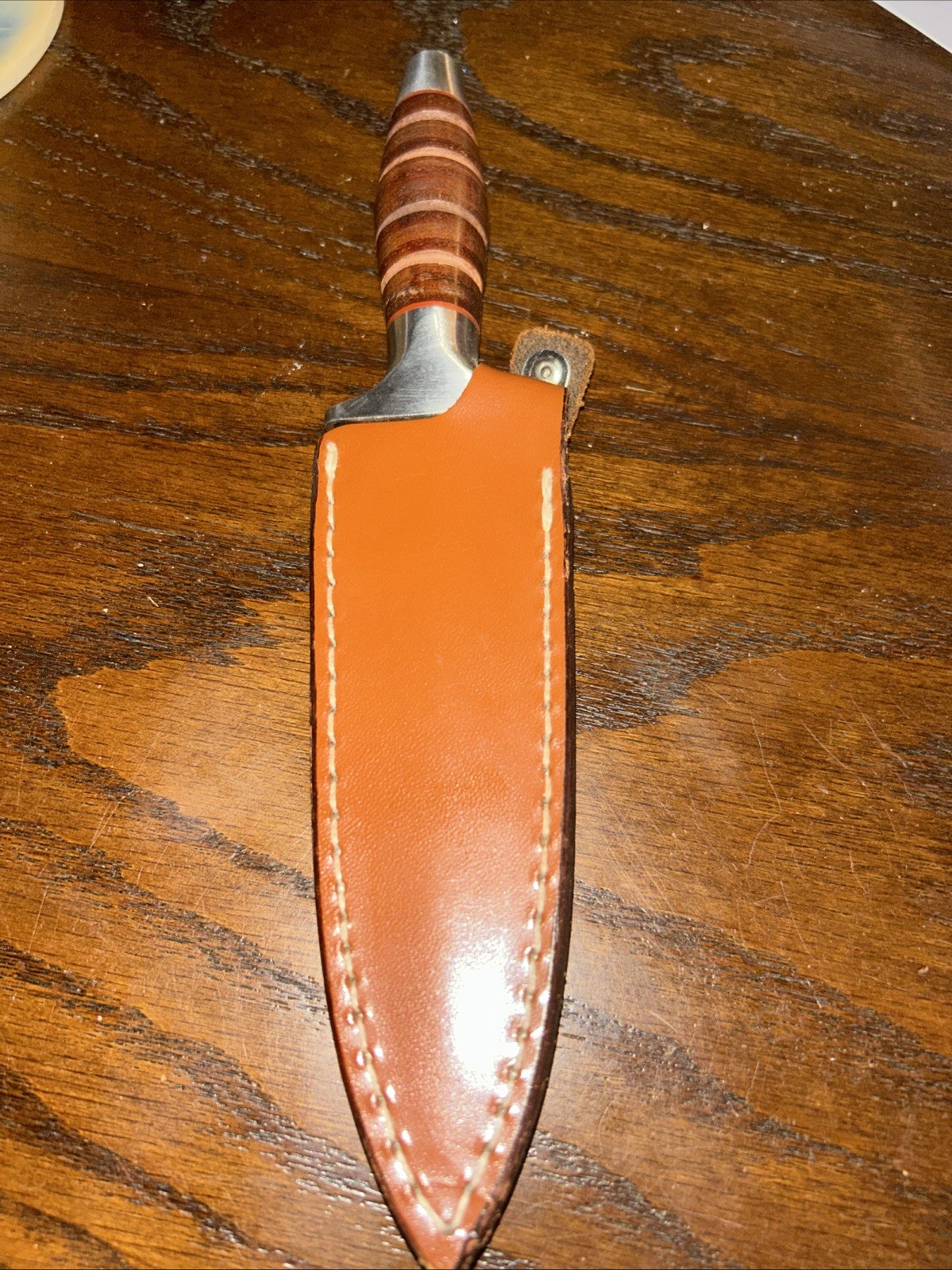Vintage VALOR Miami Brown USA No.407 Fixed Blade Knife Boot Dagger Made In Japan