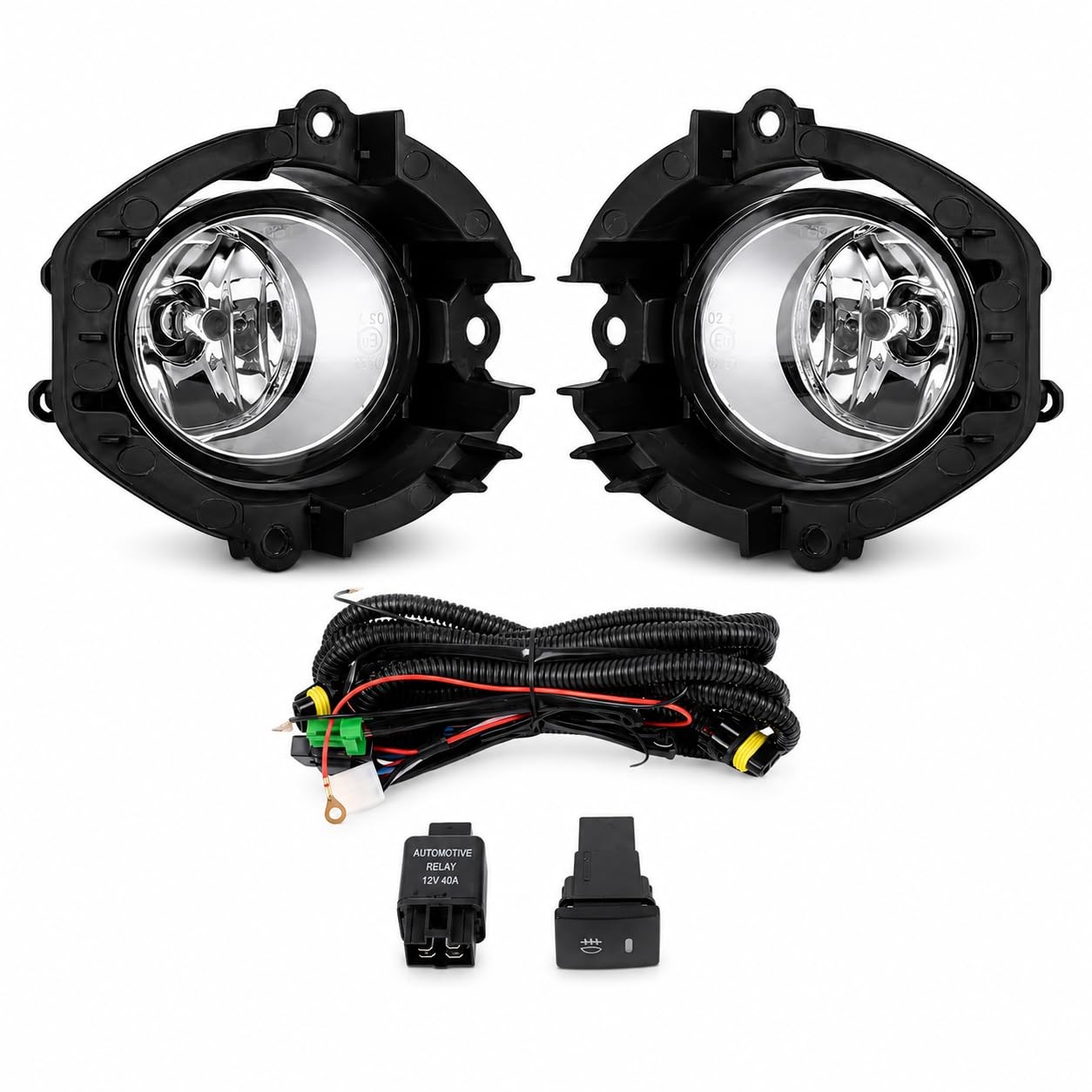 Fog Lights Compatible With 2006 2007 2008 RAV4 Front Bumper Lamps with Bulbs ...