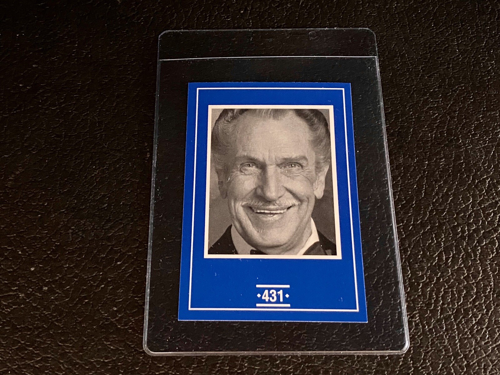 Vincent Price Card 1991 Face To Face Guessing Game Trivia Trading Actor Horror