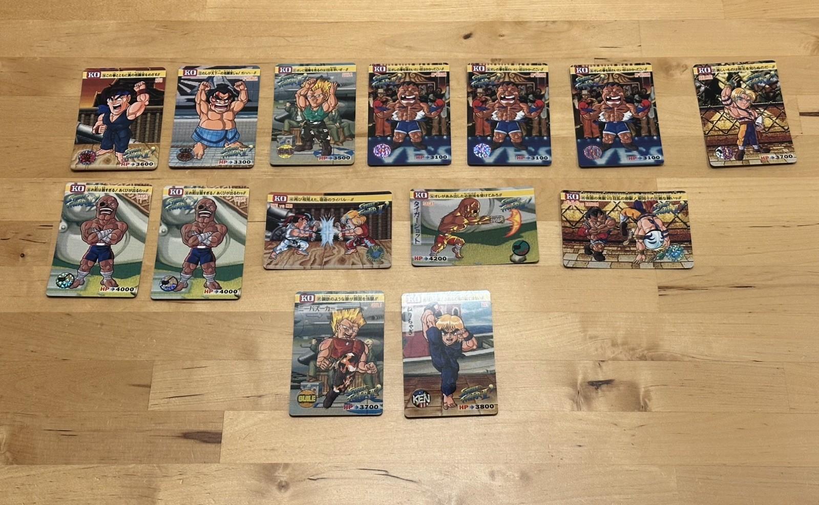 Bandai Capcom Street Fighter 2 Champion Carddass Authentic Japan Vintage 1992