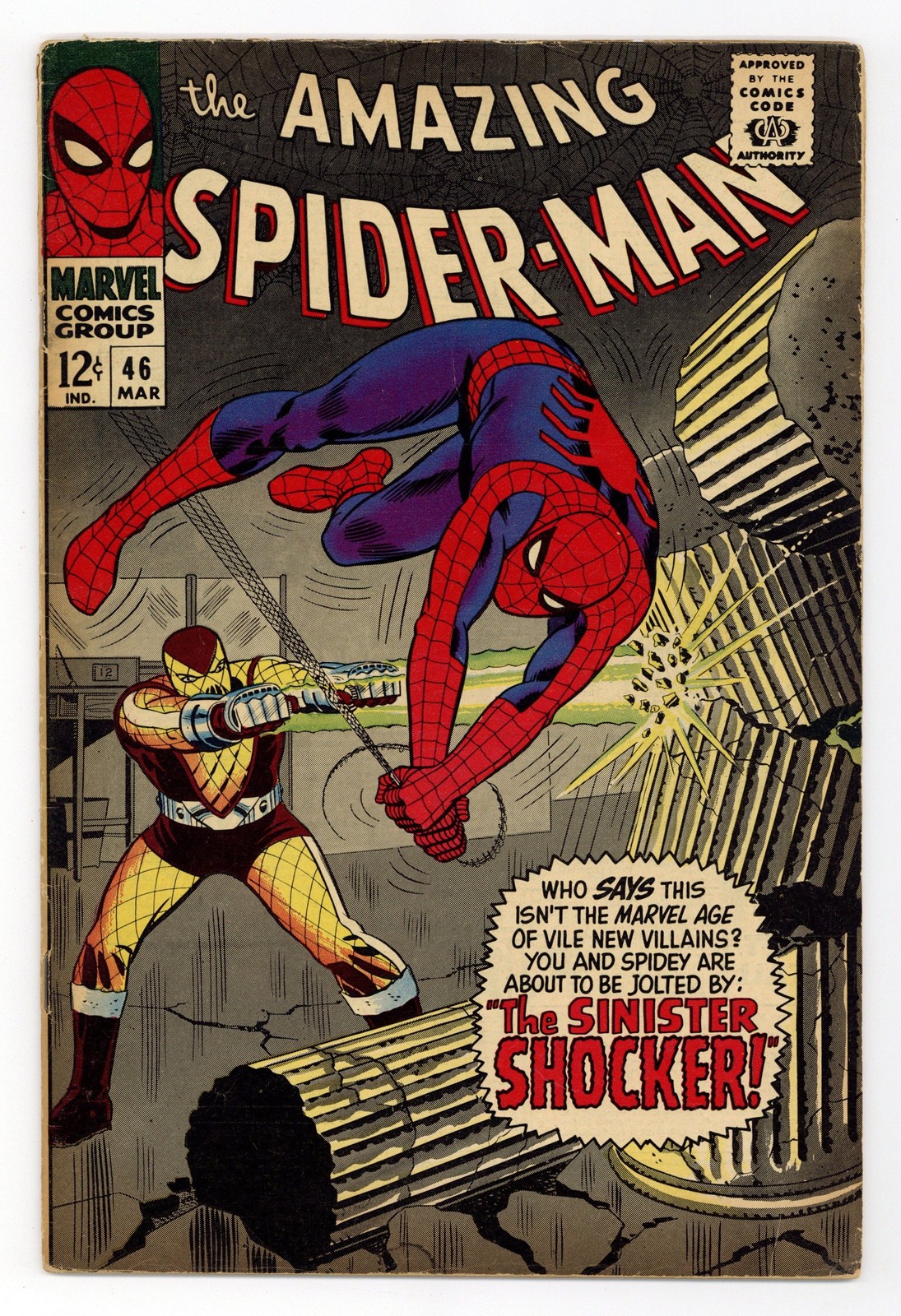 Amazing Spider-Man #46 GD+ 2.5 1967 1st app. Shocker