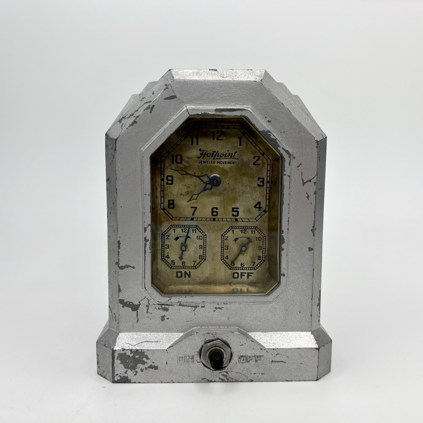Vtg Hotpoint  Automatic Range Timer Wind-Up Clock Art Deco c. 1920-30s  PARTS