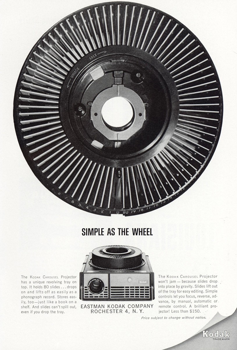 1963 Kodak: Simple As the Wheel Vintage Print Ad 1963 Kodak: Simple As the Wheel Vintage Print Ad