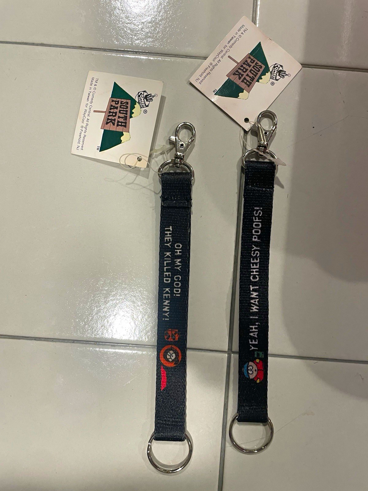 South Park Kenny & Cartman Keychain Lot Comedy Central Vintage New With Tags 2x