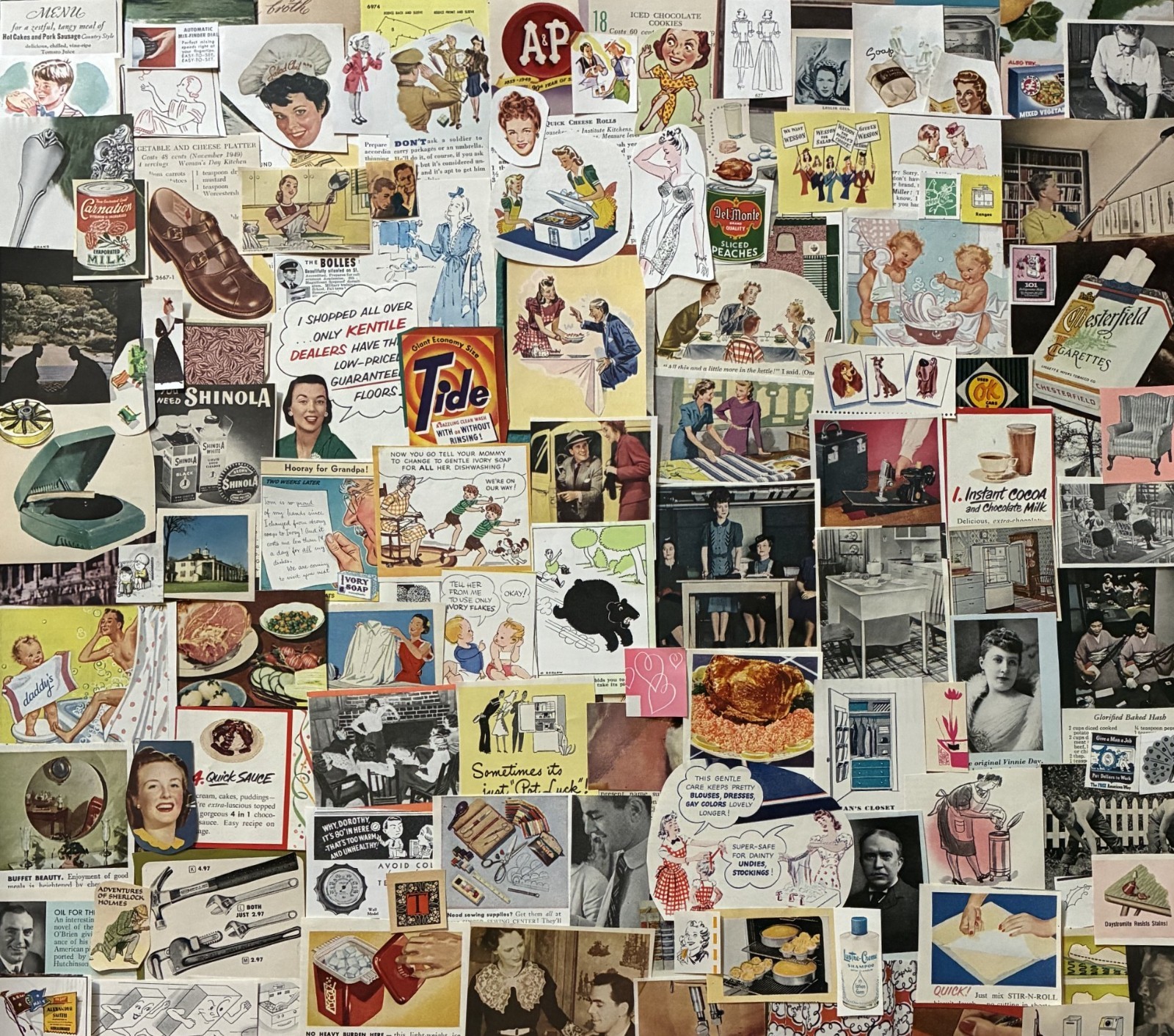 Lot~125+ Vintage Ephemera~1930s-1960s Tiny Ads & Cutouts~Junk Journals~Collage